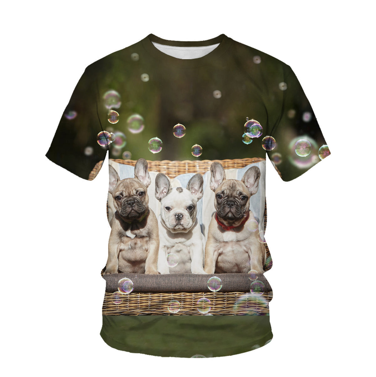 Furly Threads — Frenchie Blossom 3D Tee — view 5