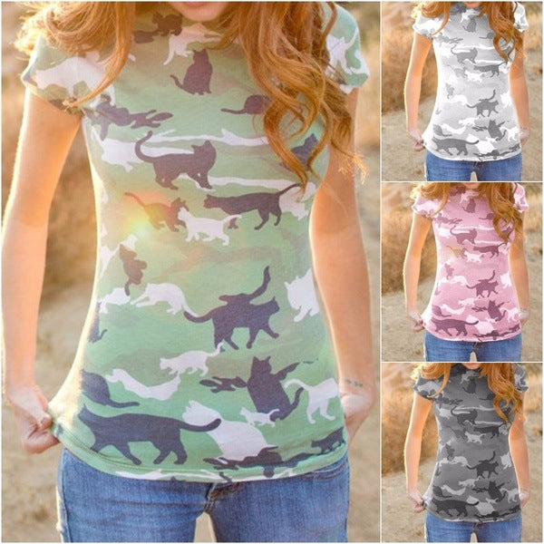 Cat Camo Tee
