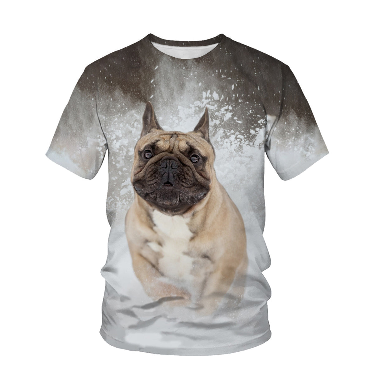Furly Threads — Frenchie Blossom 3D Tee — view 4