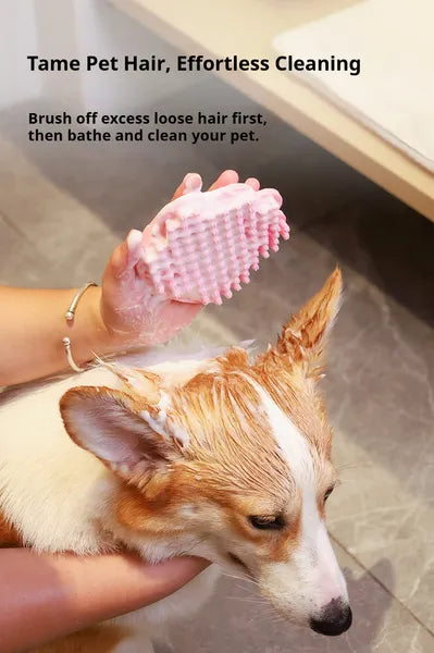 Furly Bath Brush — Soothing Rubber Shampoo Scrubber — view 4