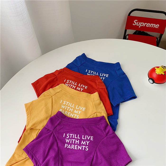 "I Still Live With My Parents" Pet Tee