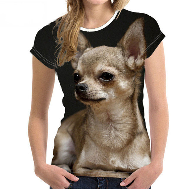 Furly Threads — Maltese Portrait 3D Tee — view 5