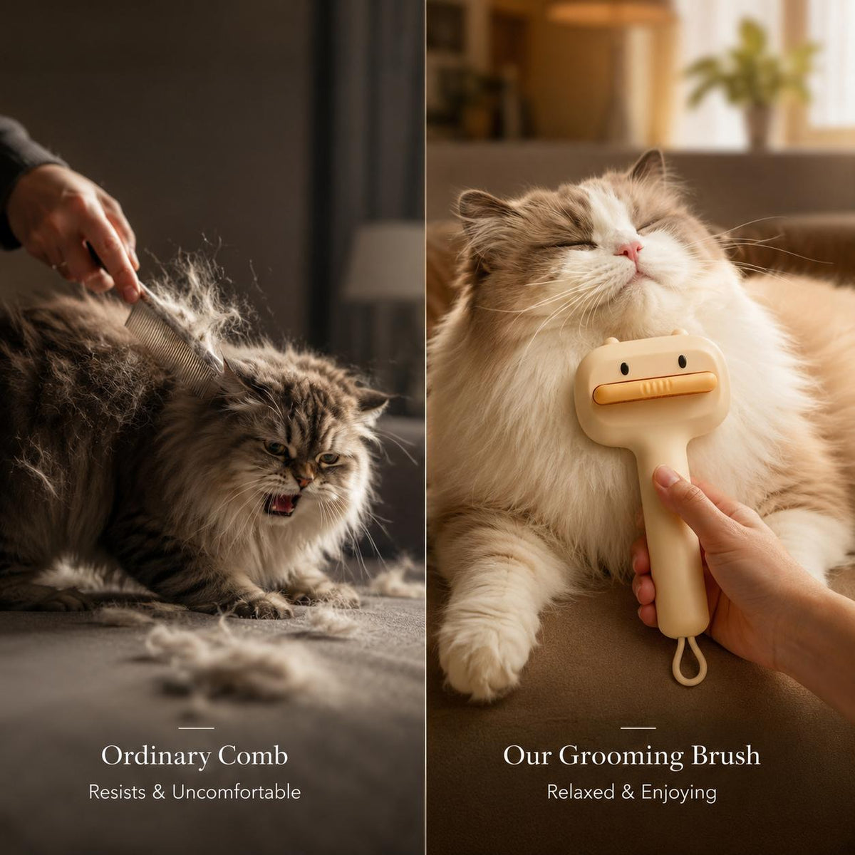 Furly Duck Brush — Self-Cleaning Slicker for Cats & Dogs — view 4