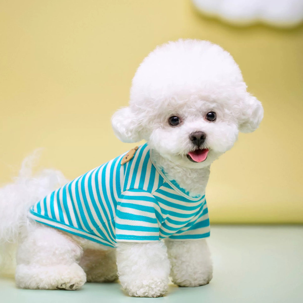 Furly Threads — The Striped Polo — Pet Tee