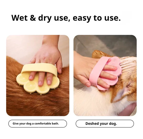 Furly Bath Brush — Soothing Rubber Shampoo Scrubber — view 3