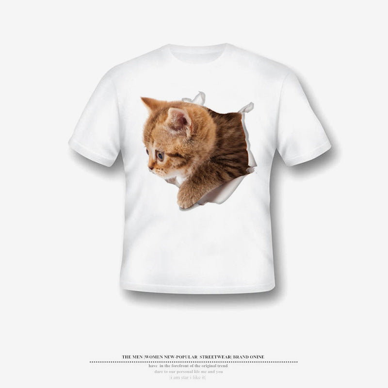 Furly Threads — 3D Peeking Kitten Tee — view 5
