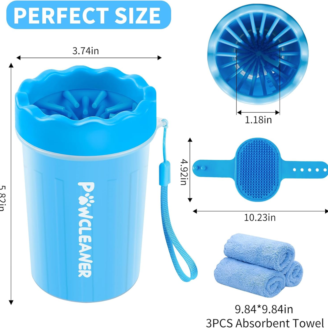 Furly Paw Wash Kit — 7-in-1 Paw Cleaner Set — view 3