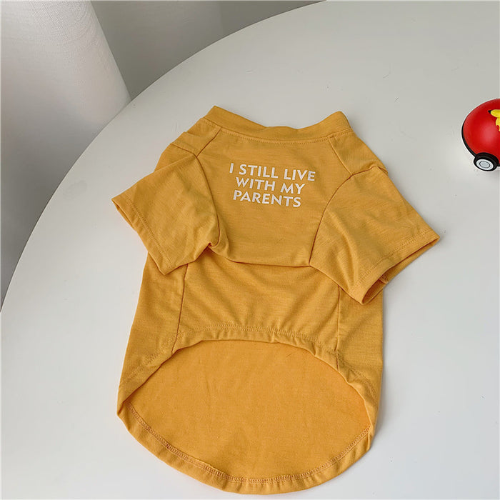 "I Still Live With My Parents" Pet Tee