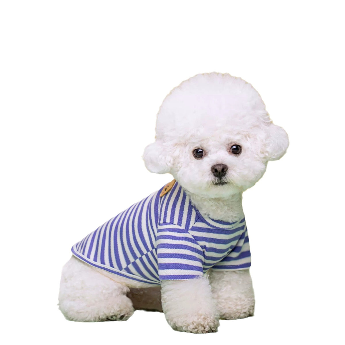 Furly Threads — The Striped Polo — Pet Tee — view 5