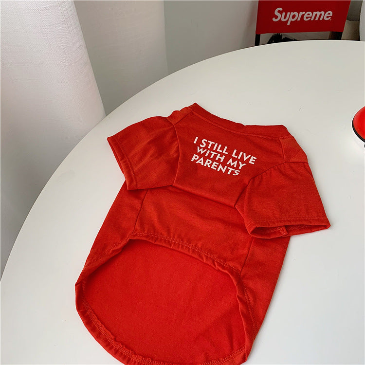 Furly Threads — "I Still Live With My Parents" Pet Tee — view 3