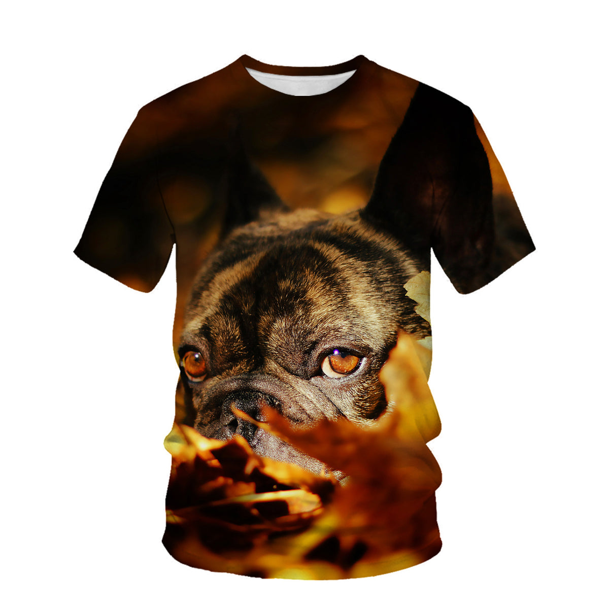 Furly Threads — Frenchie Blossom 3D Tee — view 3