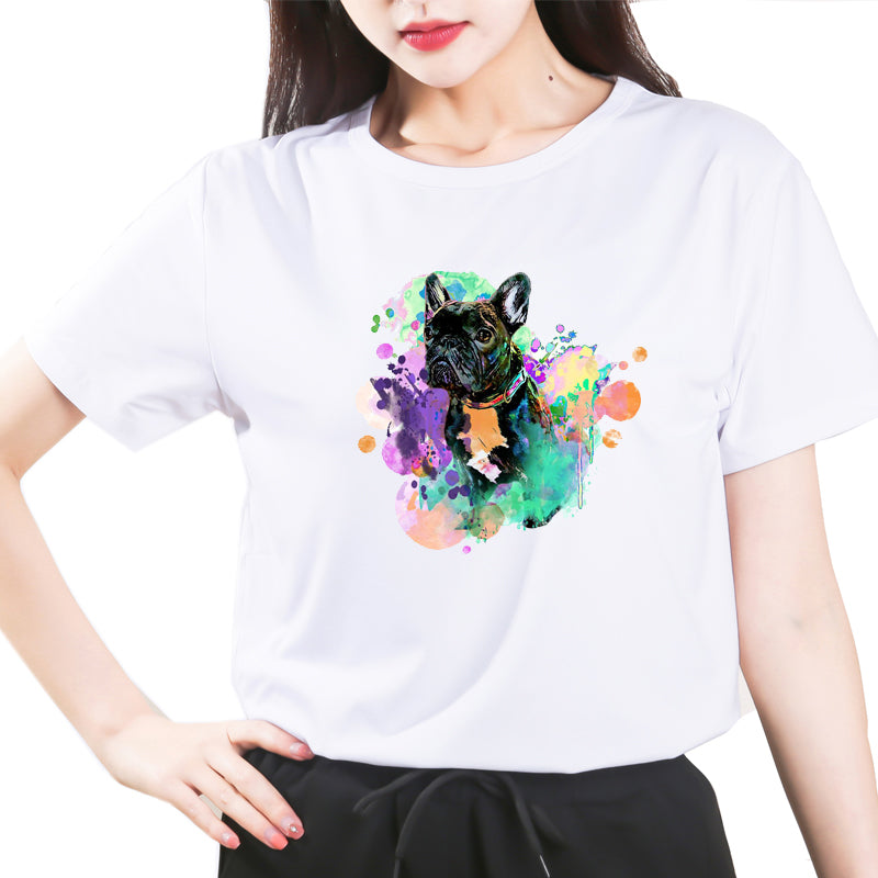 Furly Threads — Dapper Frenchie Tee — view 4