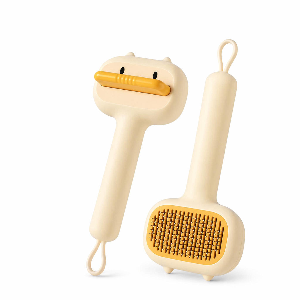 Furly Duck Brush — Self-Cleaning Slicker for Cats & Dogs — view 9
