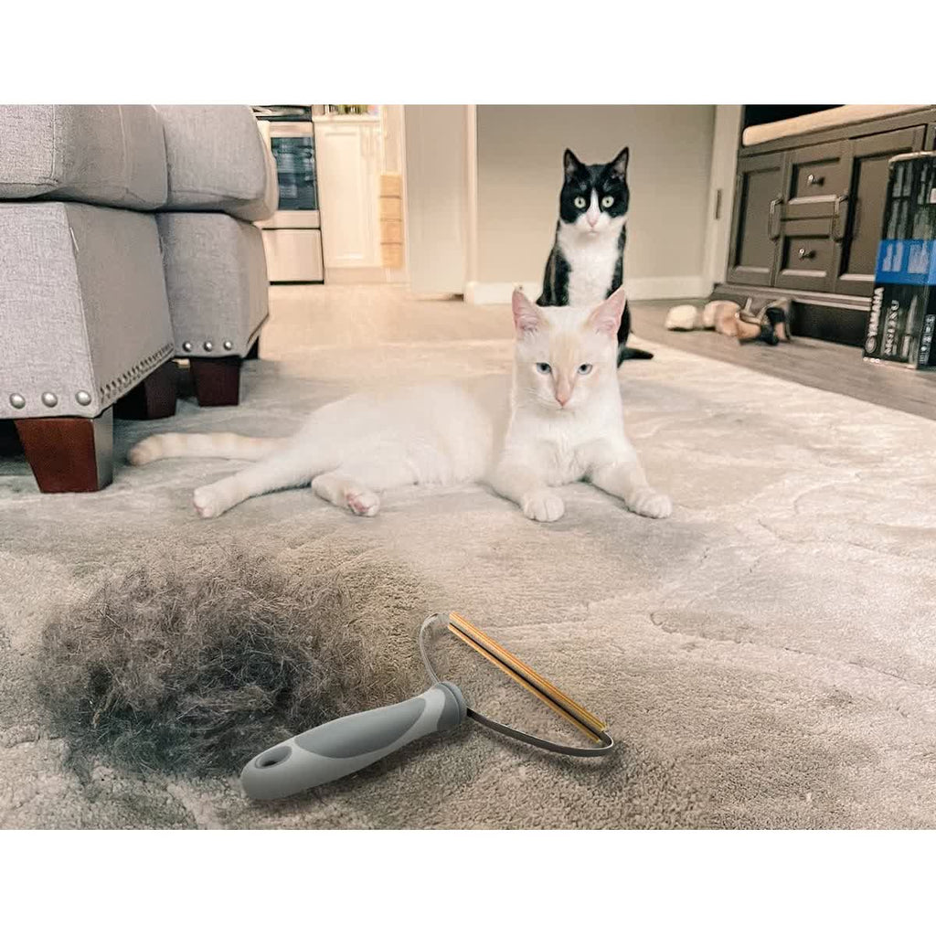 Furly Copper Rake — Pet Hair Remover for Carpet, Car Mats & Stairs