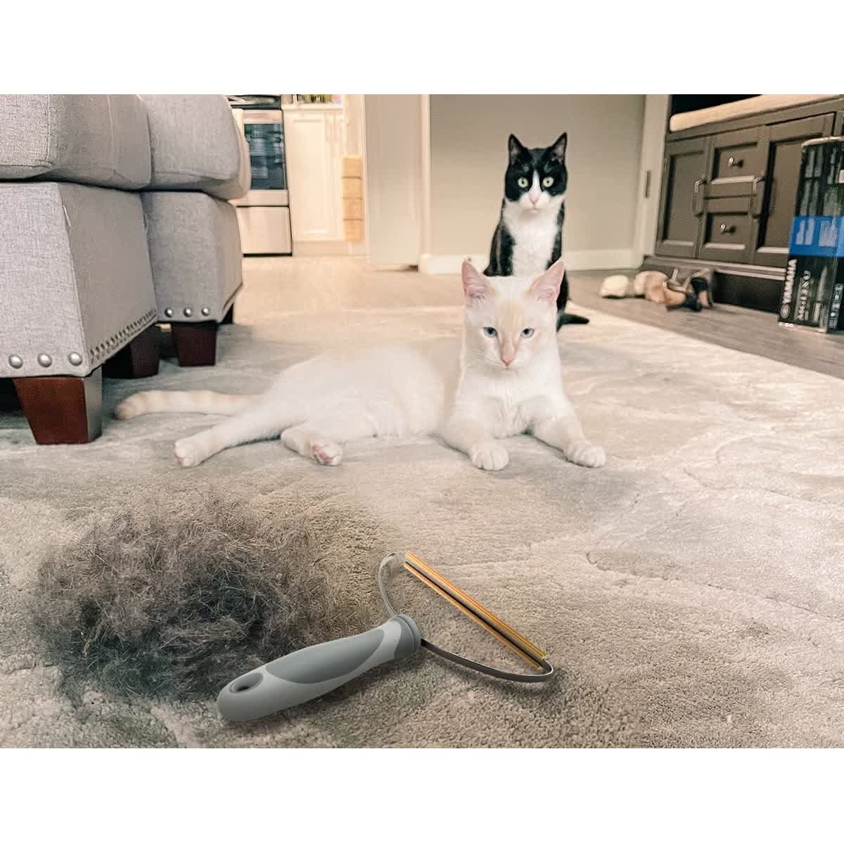 Furly Copper Rake — Pet Hair Remover for Carpet, Car Mats & Stairs