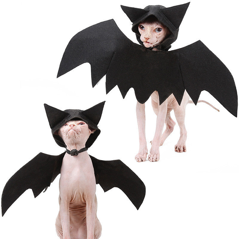 Furly Bat Wings — Halloween Costume for Cats & Small Dogs
