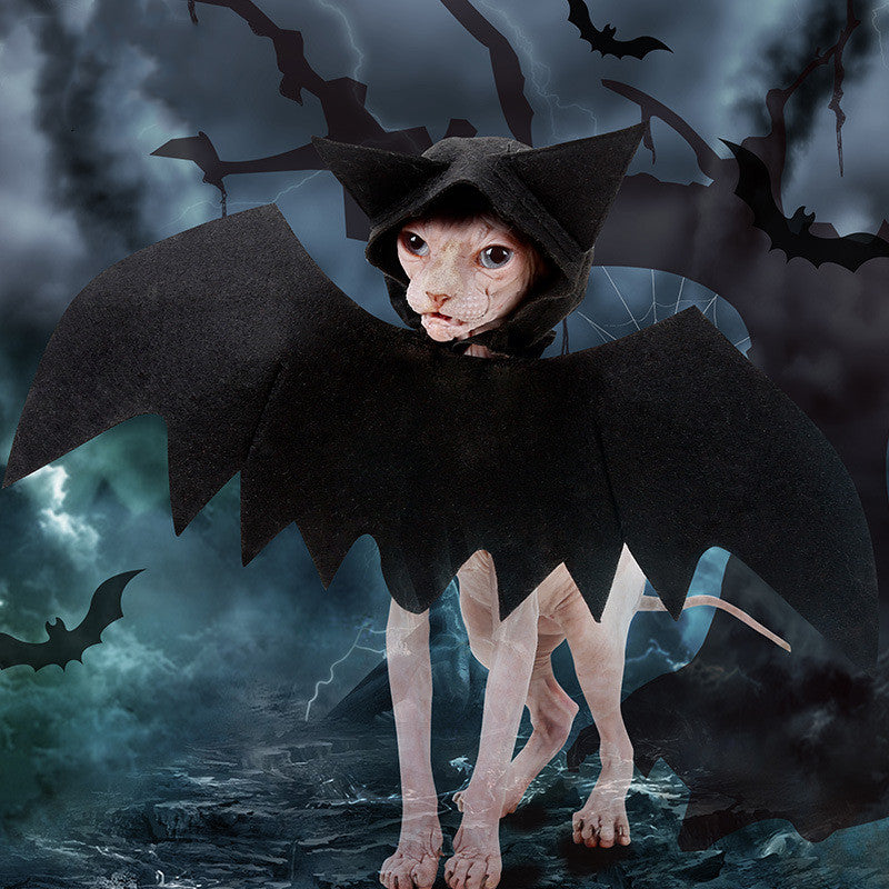 Furly Bat Wings — Halloween Costume for Cats & Small Dogs